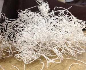 Stringing: the common result when a 3D print job has not been configured optimally.