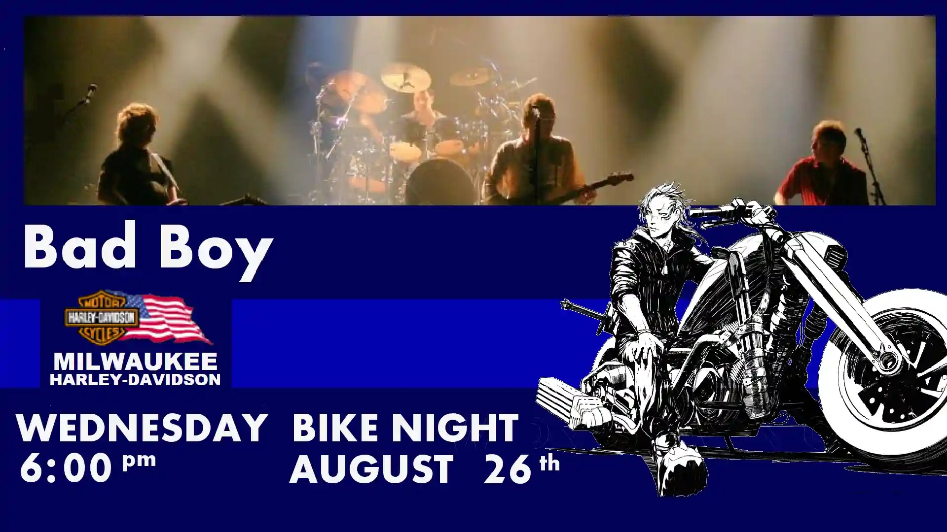 Image HDTV Digital Signage Bike Night Advertisement