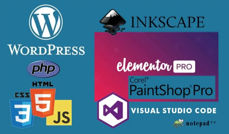 Image of software and tools used to build clintongallagher.com