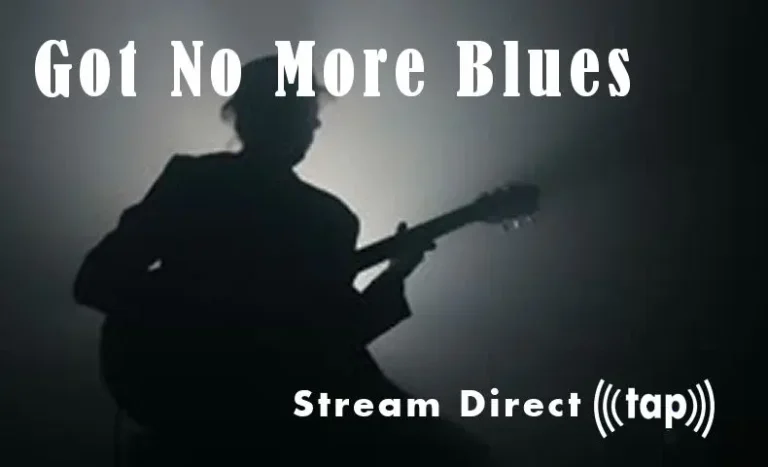 Picture of NFC card labeled "Got No More Blues" for musicians to stream direct to their fans.