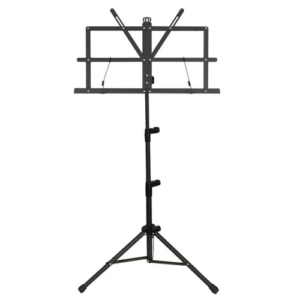 Image of a music stand used by musicians.