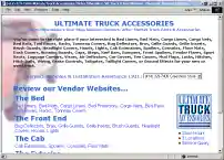 Picture of Ultimate Truck after market auto and truck parts and accessories website homepage